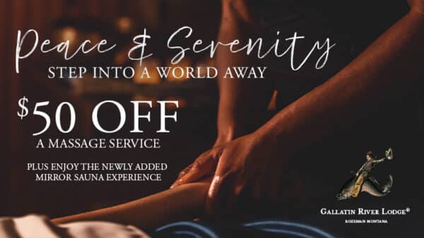 $50 off massage and mirror sauna experience