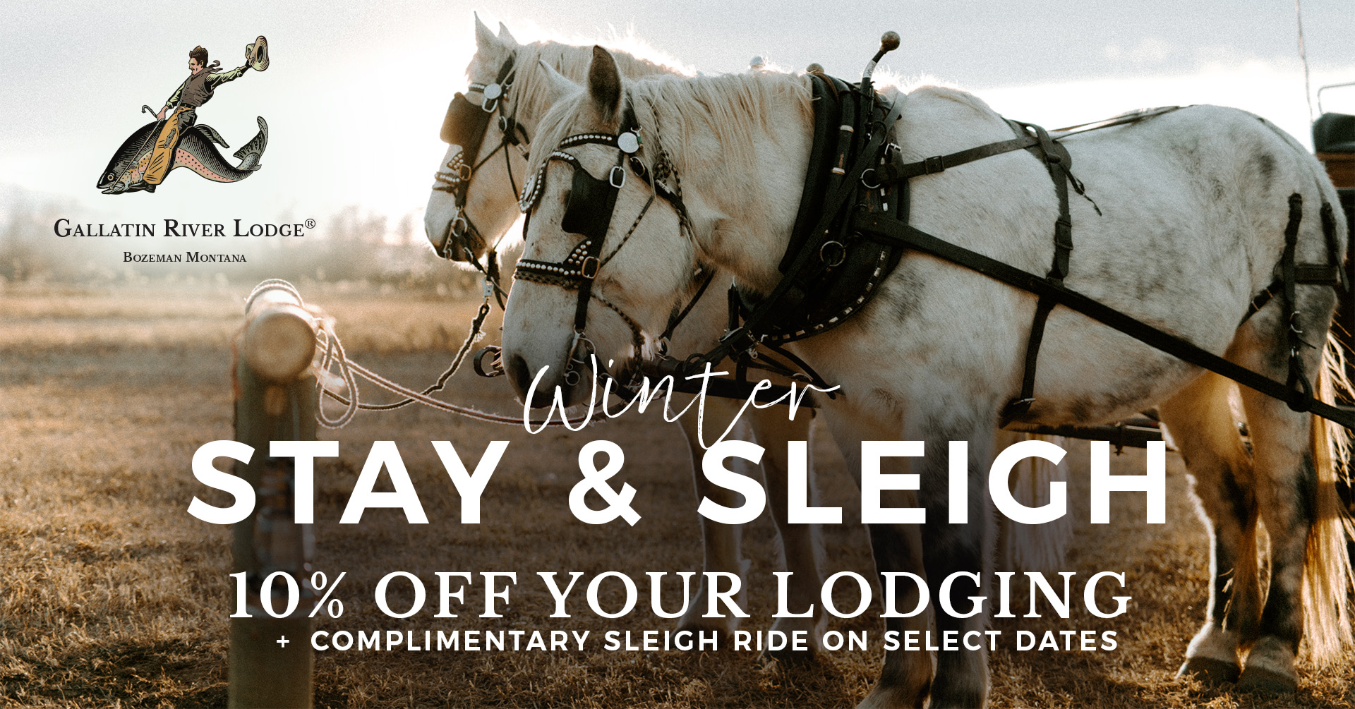 Winter stay offer with sleigh ride in Montana