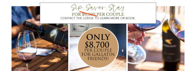 Special offer for couples, wine tasting experience.