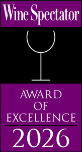 Wine Spectator Award of Excellence 2026 badge